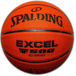 SPALDING TF-500 EXCEL LEATHER BASKETBALL BALL