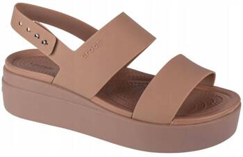 WOMEN'S CROCS BROOKLYN LOW WEDGE 206453-2EL WEDGE SANDALS