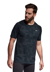 Men's T-Shirt Gatta Active Men Breeze 01 004.3064 Black-Graphite