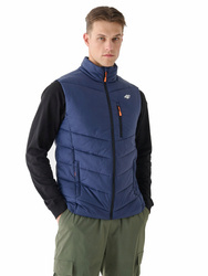 Men's 4F sleeveless vest, navy Blue sports vest size S