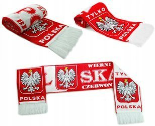 Double-sided fan scarf POLAND