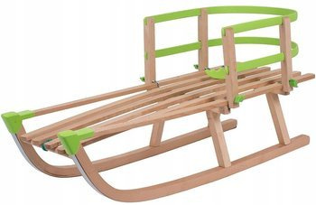 Strong wooden sleds plus a back of gum kimet