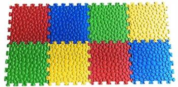 EVA Sensory Foam Mat Pebbles Set of 8 30x30 cm