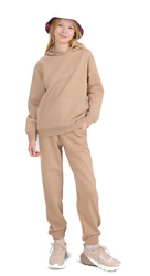 Girls' Jogger Sweatpants 4F F1187 Beige