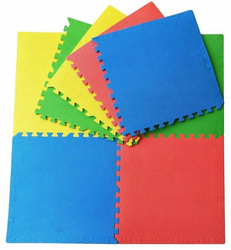 Foam mat for fitness exercises 4 el 60x60 cm