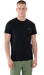 Koszulka męska bawełniana 4F M1974 czarna t-shirt na co dzień r XL