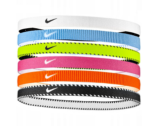 OPASKI SPORTOWE NA WŁOSY NIKE FLEX CLASSIC N.101.1927.702.OS ZESTAW 6 SZTUK