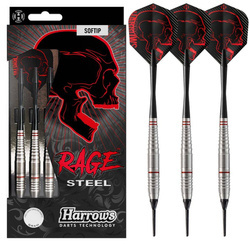 HARROWS SOFTIP RAGE STEEL 18G DART DARTS