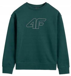 BLUZA DRESOWA BEZ KAPTURA CHŁOPIĘCA BAWEŁNIANA 4F M1960