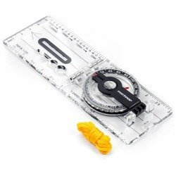 Folding compass with a Meteor 71008 ruler