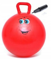 Training jumping ball with handle up to 100 kg