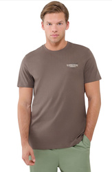 Men's T-shirt 4F M1974 Dark Brown Casual Tee Size 3XL