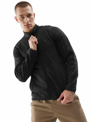 MEN'S FLEECE WITH ZIPPER WARM SWEATSHIRT WITH STAND-UP COLLAR 4F M206 r S