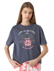 KOSZULKA BAWEŁNIANA T-SHIRT DZIEWCZĘCY 4F F1146