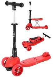 HLB12 2in1 Red Scooter NILS FUN