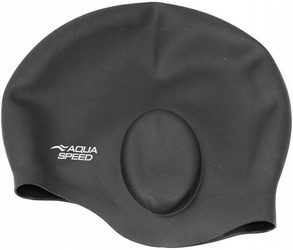 CZEPEK PŁYWACKI SILIKONOWY EAR CAP NA UCHO AQUA