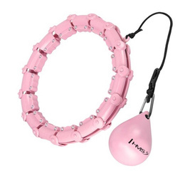 HHW02 pink HULA HOP WITH NUTS AND HMS WEIGHT