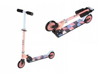 Nils Extreme HD026 Pink-Blue Foldable Scooter for Kids