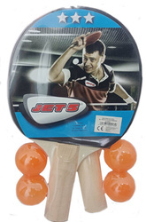 Table Tennis Set with 2 Rackets and 4 Balls