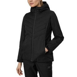 4F Women's Winter Ski Jacket H4Z22-KUDN003 Black Size S