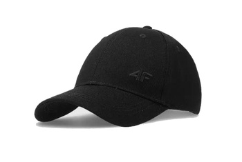 CZAPKA 4F Z DASZKIEM BEJSBOLÓWKA U367 GŁĘBOKA CZERŃ