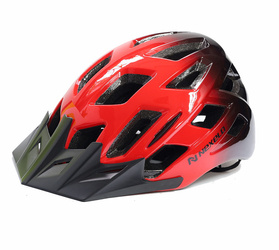 Unisex Adjustable In-Mold Bike Helmet with Visor, Size 58-61 cm
