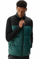 Men's vest with hood 4F, dark Green sports vest size 3XL