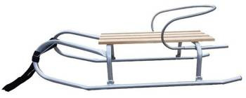 Metal sleds with a backrest of 90 cm