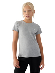 KOSZULKA BAWEŁNIANA T-SHIRT DZIEWCZĘCY 4F JTSD001