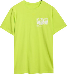 KOSZULKA MĘSKA BAWEŁNIANA T-SHIRT MĘSKI SPORTOWY Z NADRUKIEM 4F M2106