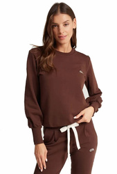 Gatta chocolate classic women's cotton sweatshirt, size L