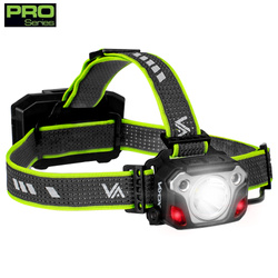 WODOODPORNA LATARKA CZOŁOWA LED 10W VA0103 VAYOX USB-C 1200lm