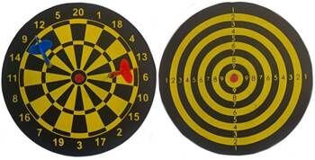 Dartboard Double-Sided Skill Game
