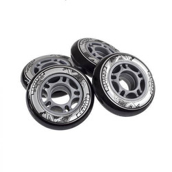 Nils Extreme PU 72x24 82A Black Rollerblade Wheels (4 pcs.)