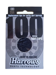 Harrows Dart Flights Spare 100 Pack Black