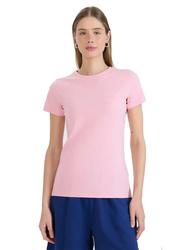 Women's Cotton T-Shirt 4F F1990 V-Neck