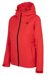 KURTKA DAMSKA OUTDOOR H4Z22-KUDN001 CZERWONA S