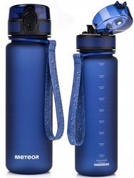Meteor 74588 500ml Water Bottle Navy Blue