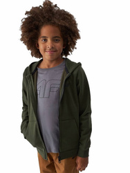 Boys' Sports Hoodie 4F Zip-Up with Hood