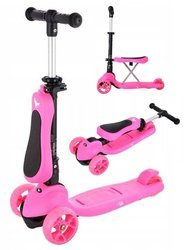 Children's Scooter Nils Fun HLB12 2-in-1 Red