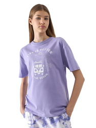 KOSZULKA BAWEŁNIANA T-SHIRT DZIEWCZĘCY 4F F1146