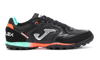 BUTY PIŁKARSKIE TURFY SKÓRZANE JOMA TOP FLEX 2501 BLACK TURF TOPW2501TF