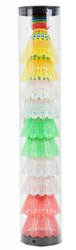 Badminton Shuttlecocks Madej 073262 Colorful 10 Pieces Mix