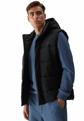 Men's Hooded Vest 4F Black Sports Vest