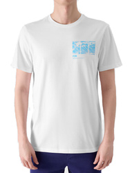 KOSZULKA MĘSKA BAWEŁNIANA T-SHIRT MĘSKI SPORTOWY 4F M2106 BIAŁY 3XL
