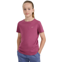 Girls' Cotton T-Shirt 4F F1146