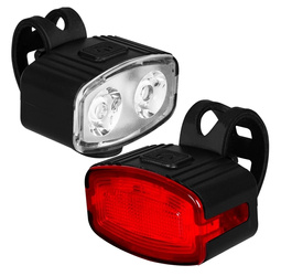 LED USB-C Bicycle Lights Set Vayox VA0155 Front and Rear 200 Lumens