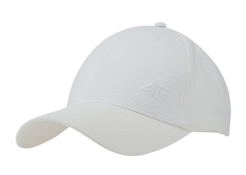CZAPKA 4F Z DASZKIEM BEJSBOLÓWKA U367 BIAŁA r. S/M