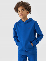 Boys' 4F youth sports sweatshirt with hood, size 164