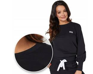 Women's Classic Black Cotton Sweatshirt Gatta